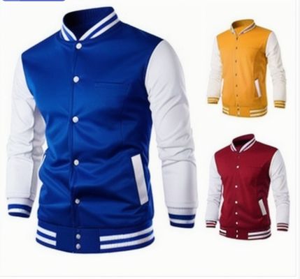 Type de traitement revêtu Pull-over uniforme de baseball pour vêtements de travail pour hommes Logo personnalisé