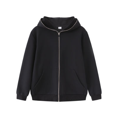 Tissu tricoté type fermeture à glissière complète Costume de sport pour hommes XMAMLON Jackets personnalisés Sweatshirts