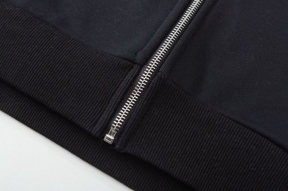 Tissu tricoté type fermeture à glissière complète Costume de sport pour hommes XMAMLON Jackets personnalisés Sweatshirts