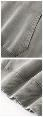 450G Hoodies pour hommes avec logo personnalisé Batik Design et imprimé en soie sur tissu de coton