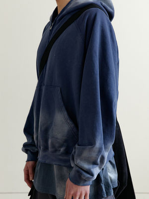 Vintage zip up lavage à l'acide sweat-shirts avec manches et style régulier