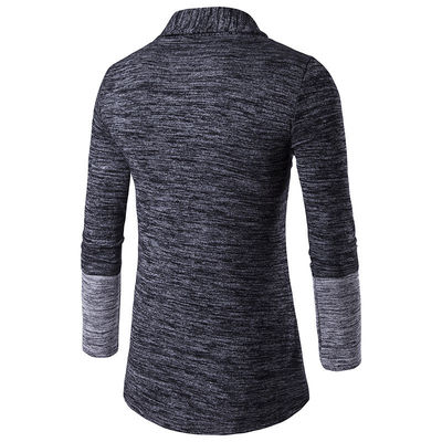 XMAMLON OEM Maillots de bain pour hommes à manches longues Cardigan avec couture de couleur contrastée