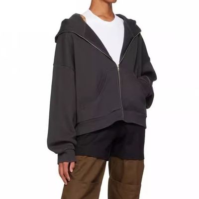 Collier en capuchon sans doublure Vêtements de rue poids lourd Vêtements vintage pour hommes