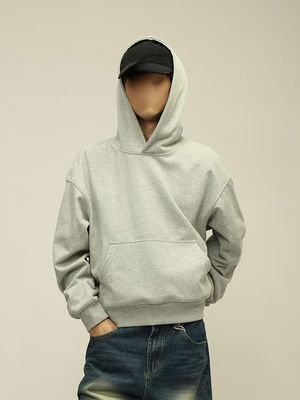Vêtements en capuchon en laine pour hommes coton poids lourd épaule coupée boîtes de sport maillots de bain pour hommes
