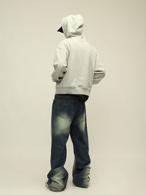 Vêtements en capuchon en laine pour hommes coton poids lourd épaule coupée boîtes de sport maillots de bain pour hommes