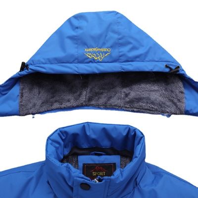 Pas de détection d'aiguille Vêtement d'hiver Homme sur mesure Vêtement de randonnée pour les aventures en plein air