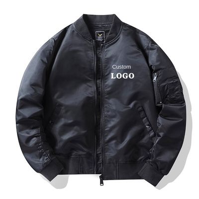 Vêtements à la mode avec fermeture à glissière Vêtements pour hommes MA1 avec broderie personnalisée